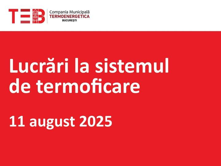 Lucrări la sistemul de termoficare din Capitală