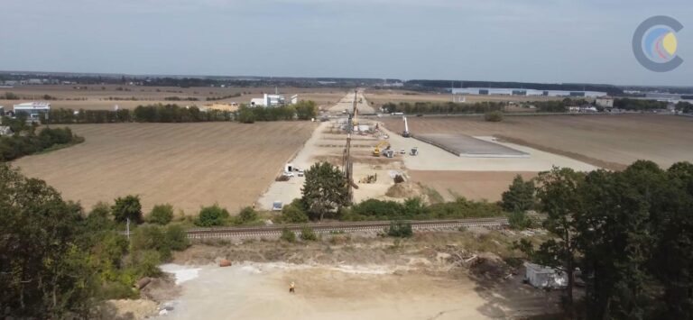 Imagini recente de pe șantierul Autostrăzii Bucureștiului – A0 Nord. Stadiul actual al Lotului 1 Corbeanca-Mogoșoaia