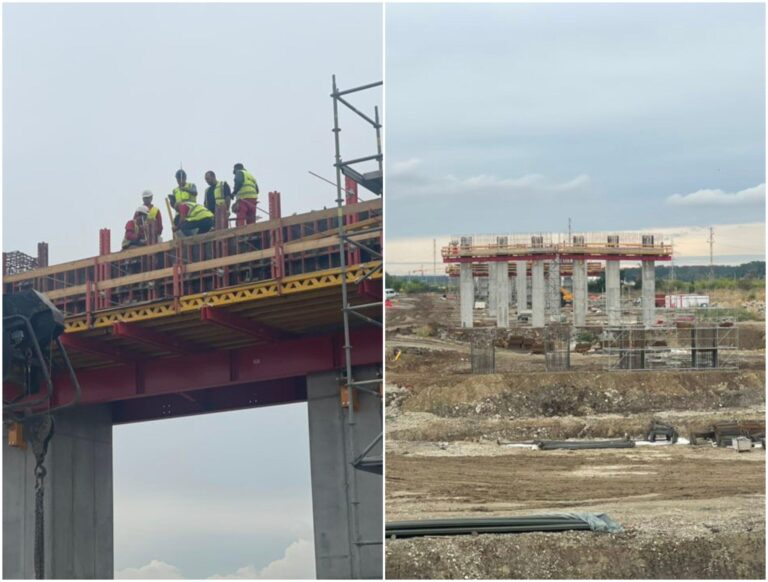 Inspecție pe șantierul de la Lotul 1 Nord al A0 – Autostrada Bucureștiului: Stadiul lucrărilor