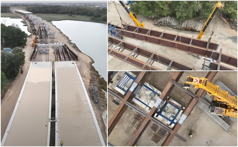 Progresul impresionant al Podului peste Cernica de pe A0, cel mai complex din Autostrada Bucureștiului