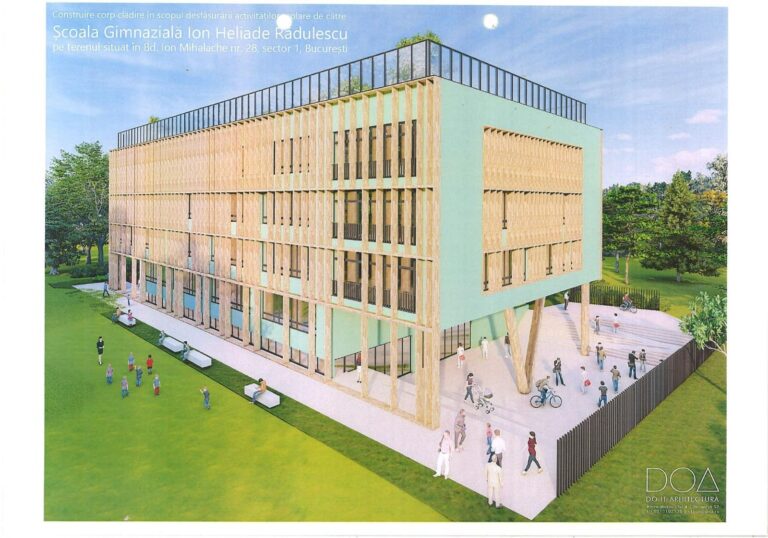 Sector 1 | 175 de elevi de la Școala Ion Heliade Rădulescu vor învăța în containere, până va fi gata un nou corp de clădire