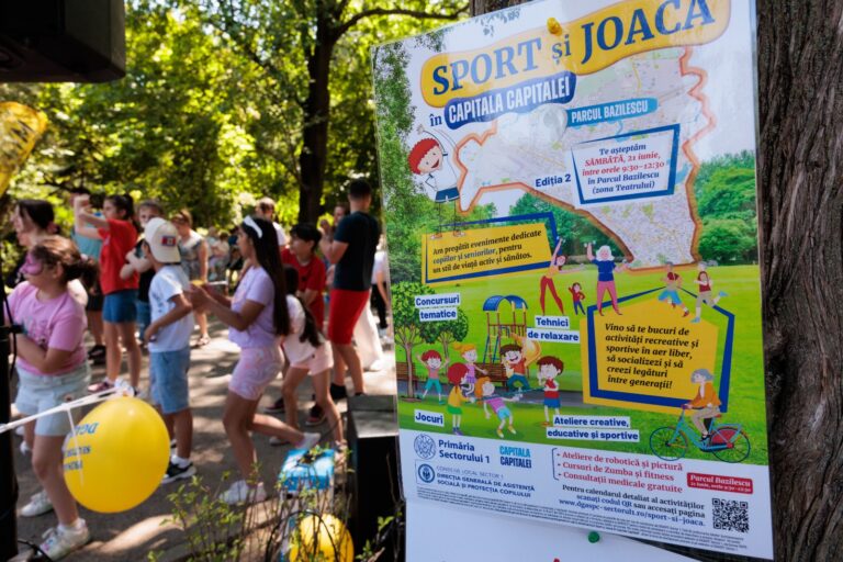 Sectorul 1 | Programul „Sport și joacă în Capitala Capitalei” continuă cu noi activități, în acest weekend