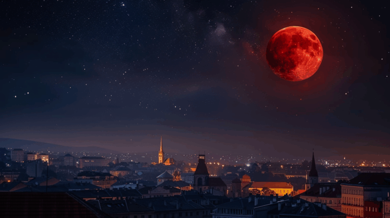 Fenomenul „Luna Sângerie”: Eclipsa totală de lună, vizibilă și din România