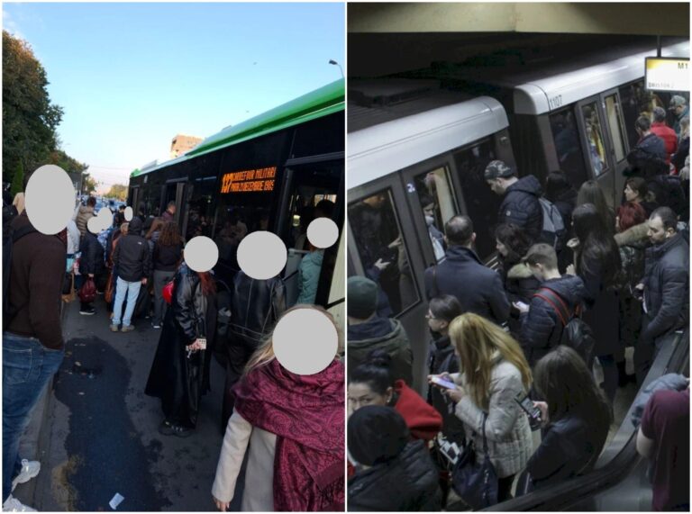 Dimineață sinistră în transportul public din București