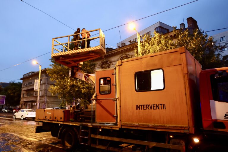 Furtuna a provocat daune semnificative în București și Ilfov: 23 de autoturisme avariate de copaci