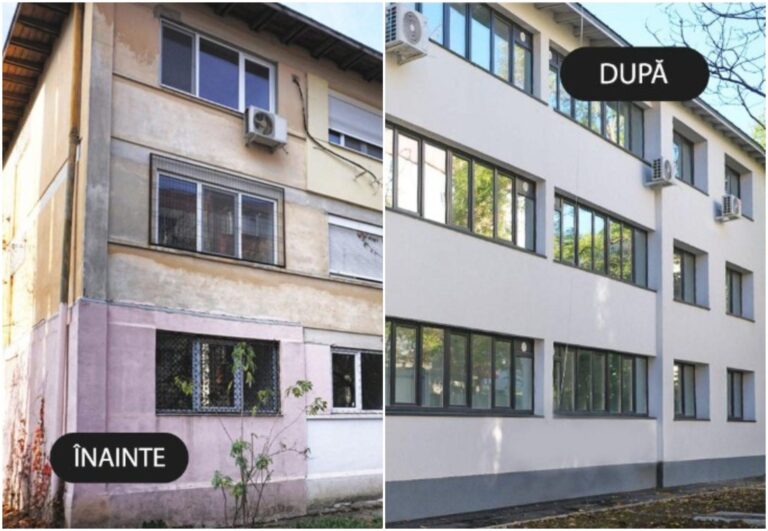 Imagini cu blocul de pe Str. Baltagului din București, după consolidarea seismică și renovare