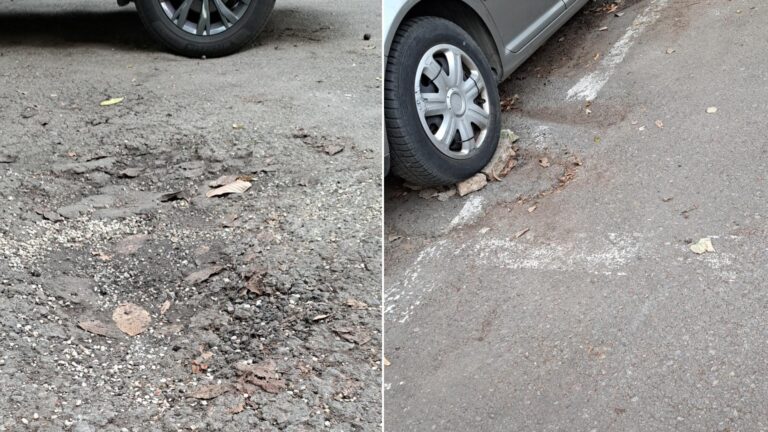 Locuri de parcare deteriorate, dar promisiuni de revopsire!