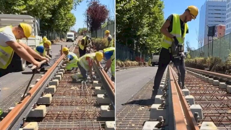 Lucrările de modernizare a șinelor de tramvai de pe Bulevardul Expoziției continuă. Stadiul lucrărilor pe întregul lot 11 au ajuns la un stadiu de 75%