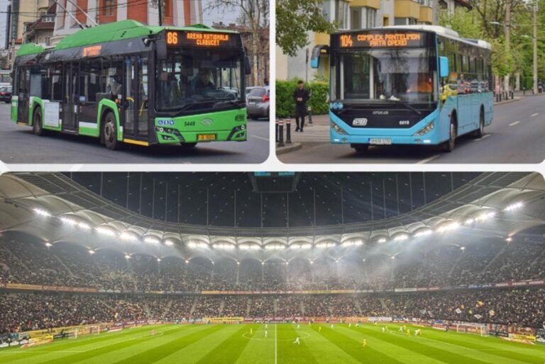 Traseele troleibuzelor 86 și 90 și ale autobuzelor 104 și 143 sunt modificate joi pentru meciul FCSB – Bologna