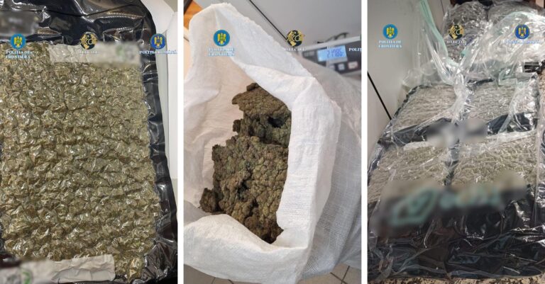 Un cetățean albanez a încercat să introducă în România 22 kg de canabis în bagajul de cală al avionului