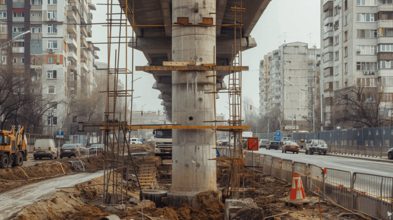 Proiectul Pasajului Apărătorii Patriei avansează: Primul picior al podului este turnat