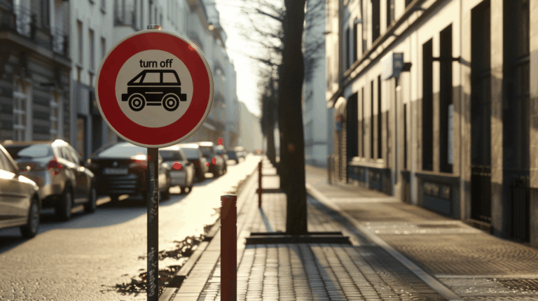 Un nou indicator rutier: „Oprește motorul”. Unde ar putea fi amplasat