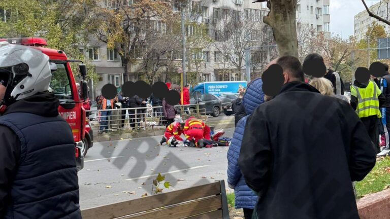 Accident grav în Capitală: Femeie rănită de un cablu STB căzut