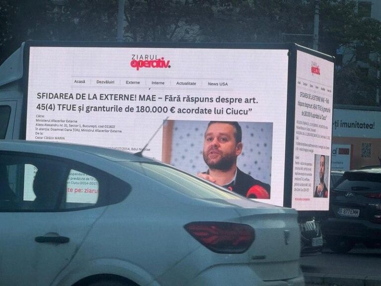Ciprian Ciucu denunță o campanie de denigrare împotriva sa: „Camionete cu mesaje false în întreaga capitală”