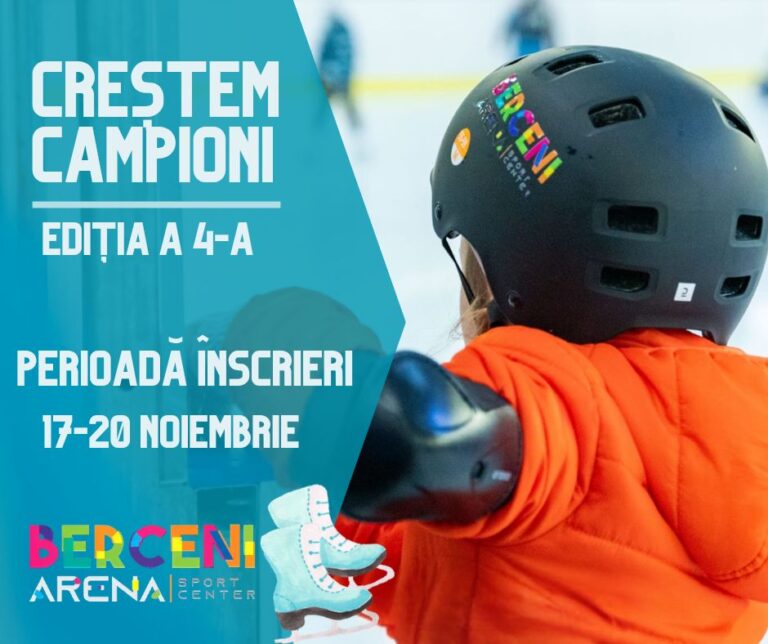 Programul „Creștem Campioni” continuă la Berceni Arena. Înscrierile pentru cea de-a patra ediție sunt deschise