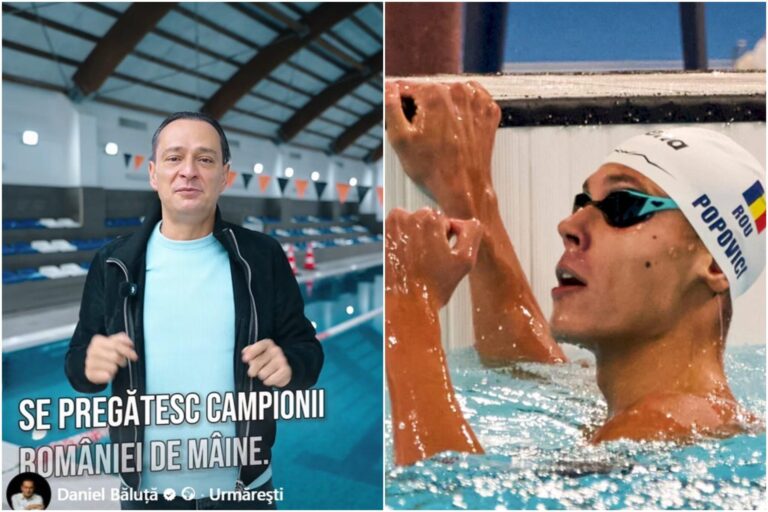 David Popovici, folosit fără consimțământ în campania electorală a lui Băluță, a fost o eroare de montaj