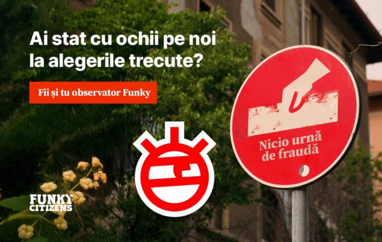 Funky Citizens extinde termenul de înscriere pentru observatori independenți până pe 3 decembrie, în perspectiva alegerilor din 7 decembrie