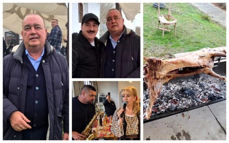 Gigi Nețoiu își anunță candidatura la Primăria București cu lăutari și berbecuți la proțap