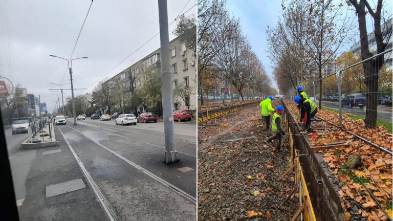 Noutăți de pe cele mai mari șantiere de modernizare a șinelor de tramvai. Pe Lotul 1, lucrările au început și pe Camil Ressu, peroanele de la Linia 5 nu au copertine