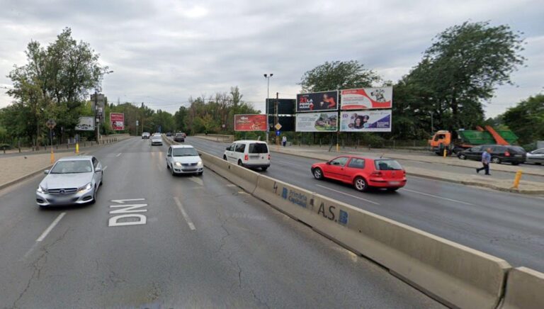 Restricții de circulație pe DN1, la noapte, în intersecția străzilor Elena Văcărescu și Dobrogeanu Gherea. Se înlocuiesc separatoarele de beton dintre sensuri
