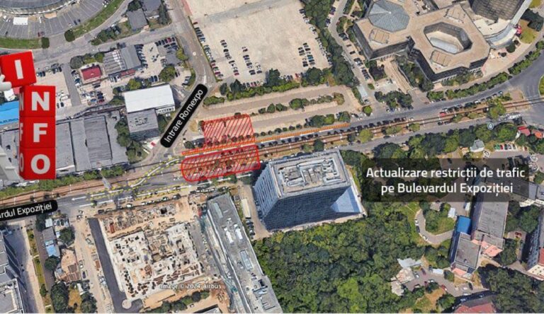 Restricții de trafic pe Bulevardul Expoziției, pentru lucrările la Magistrala 6
