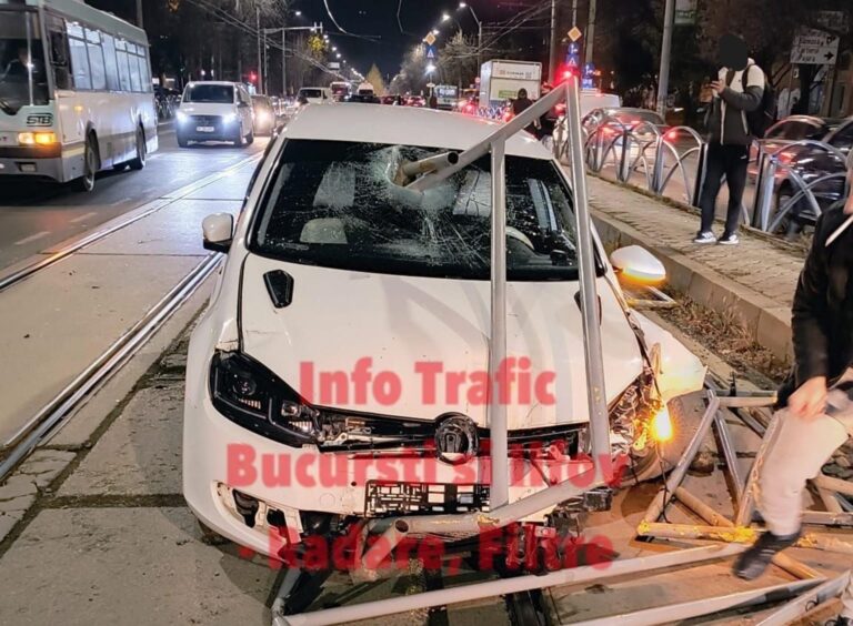 Accident pe linia de tramvai de pe Bd. Bucureștii Noi. STB: Linia 53 a fost blocată | UPDATE