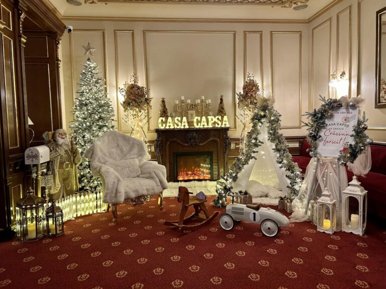 Cadou de sezon la Casa Capșa: ședință foto din decorul crăciunistic al restaurantului. Experiența, programată pe 11 decembrie
