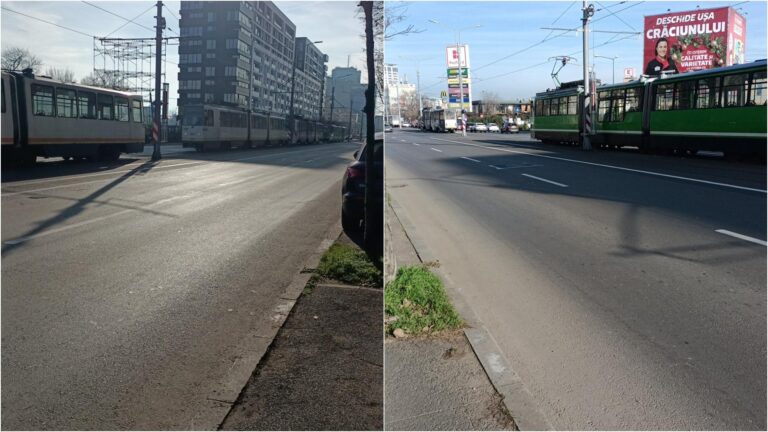 FOTO | Noi probe pe Linia 5, dar revenirea tramvaiului rămâne incertă