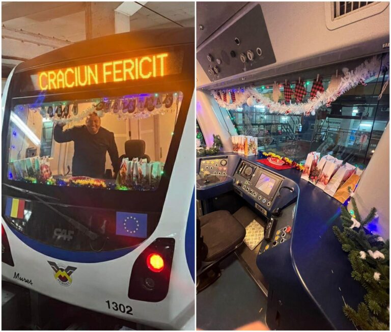 Magia Sărbătorilor la metrou: Un mecanic de tren oferă cadouri de Crăciun copiilor