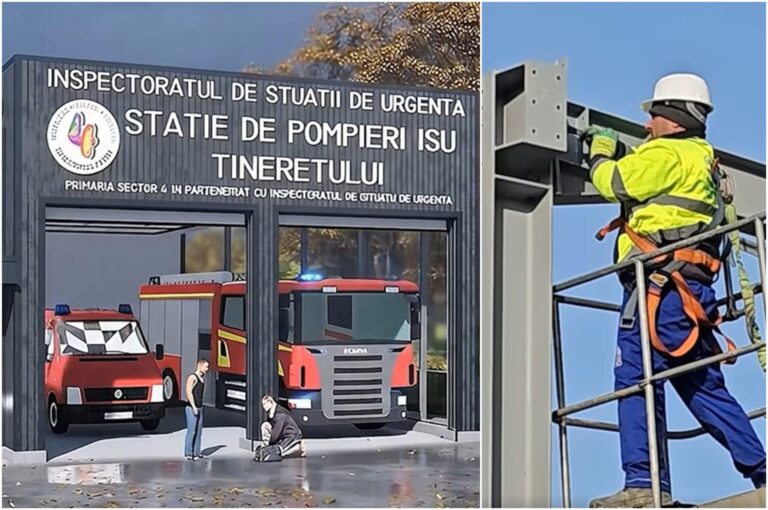 Noua stație de pompieri ISU din cartierul Tineretului ia formă