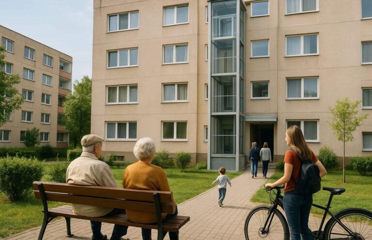 Proiect pentru instalarea lifturilor în blocurile vechi, depus la Senat
