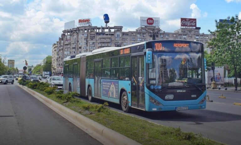 Reorganizarea transportului public în zona Aeroportului Otopeni începe luni: autobuzele 100 și 442 vor circula pe o nouă arteră