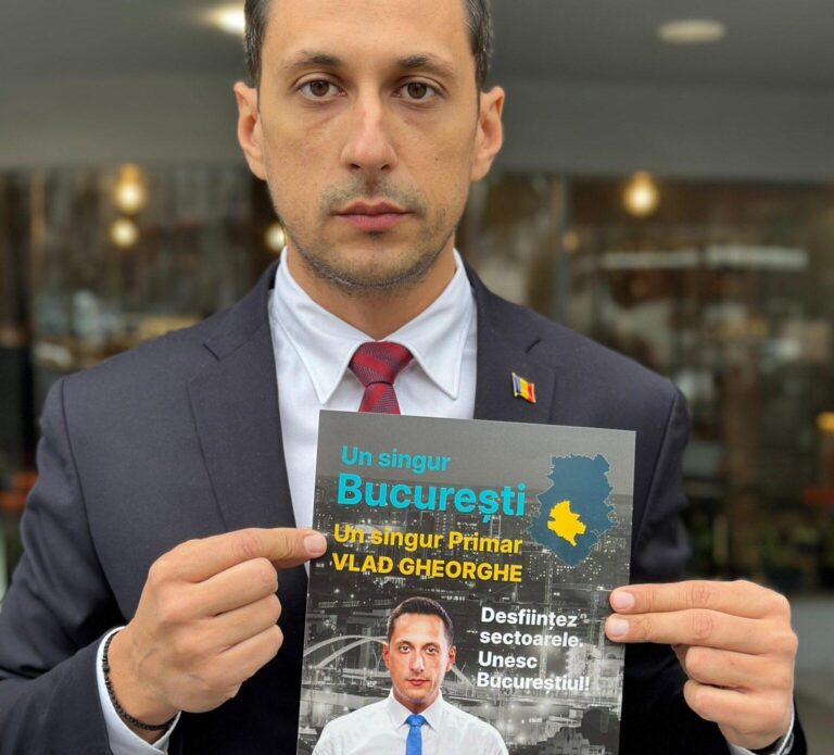 Vlad Gheorghe se retrage din cursa pentru primăria generală, susținându-l pe Ciprian Ciucu