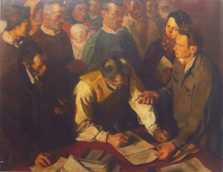Expoziția tematică „De la realismul socialist la comunismul național”, la Palatul Suțu