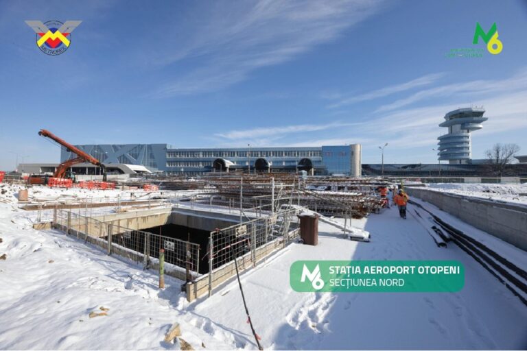 Jurnal de șantier în ianuarie pentru Magistrala M6 – Progrese notabile în condiții de iarnă