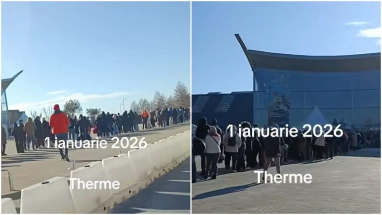 Therme București a fost luat cu asalt în prima zi a anului. Au stat la coadă câteva ore bune chiar și cei cu bilete online