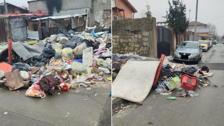 Un morman imens de gunoi a acaparat o stradă din Sectorul 2. Bucureșteancă, plină de mânie: „Suntem, totuși, în secolul 21!”