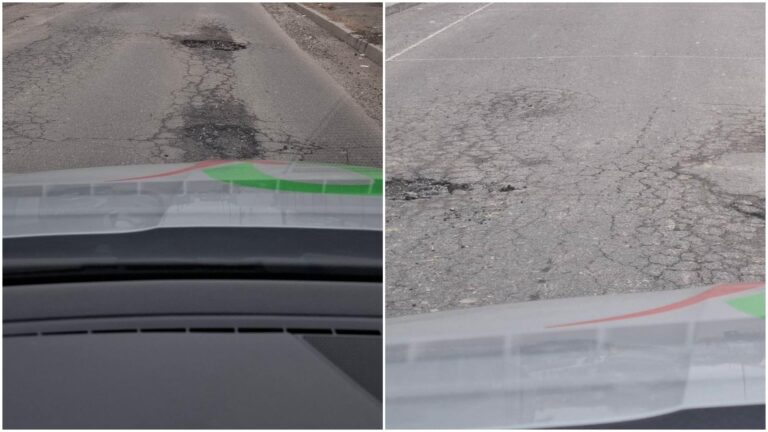 FOTO | Gropi pe Strada Odihnei din Sectorul 5: O problemă persistentă pentru șoferi