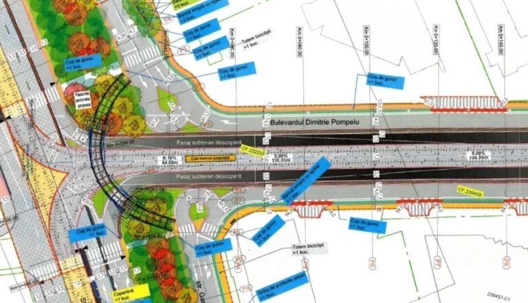 Primăria Capitalei inițiază o consultare a pieței pentru extinderea bulevardului Dimitrie Pompeiu