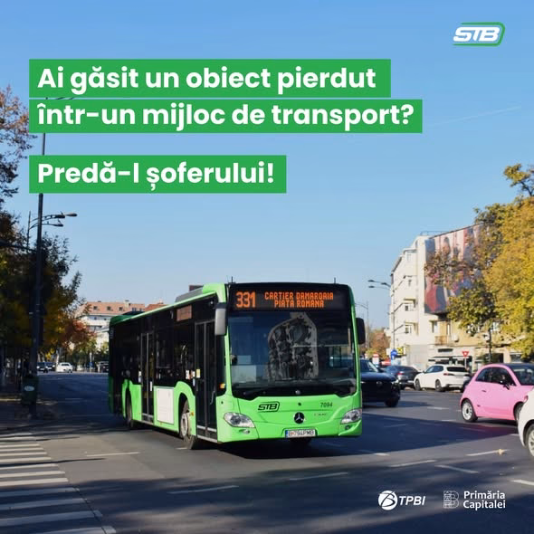 STB solicită predarea obiectelor găsite în mijloacele de transport