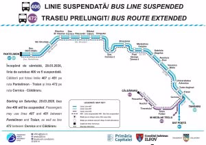 TPBI modifică nouă linii de autobuz din 28 martie 2026