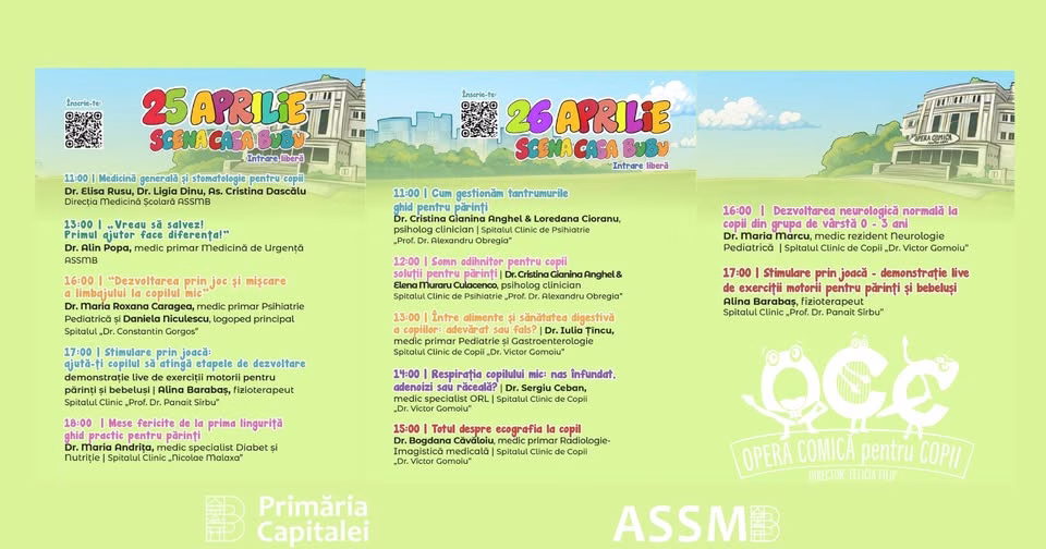 ASSMB participă la Bebe Fest cu medici specialiști în 24-26 aprilie - Utile