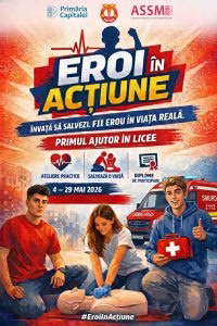 Ateliere de prim ajutor în licee din București, 4-29 mai