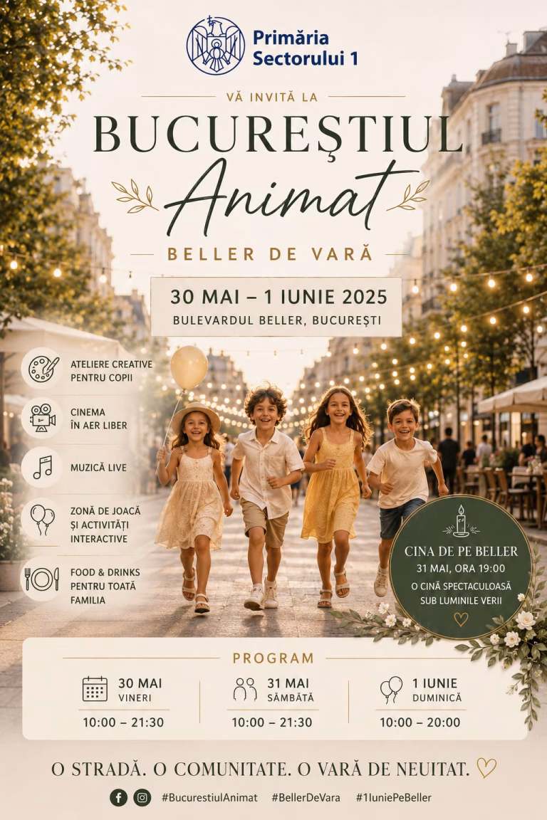 Bulevardul Beller devine loc de promenadă, joacă și evenimente pentru familie, de 1 Iunie