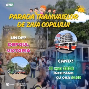 STB organizează Parada Tramvaielor pe 31 mai de la ora 12:00
