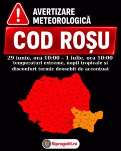 ANM a emis cod roșu de temperaturi extreme în 19 județe - Utile