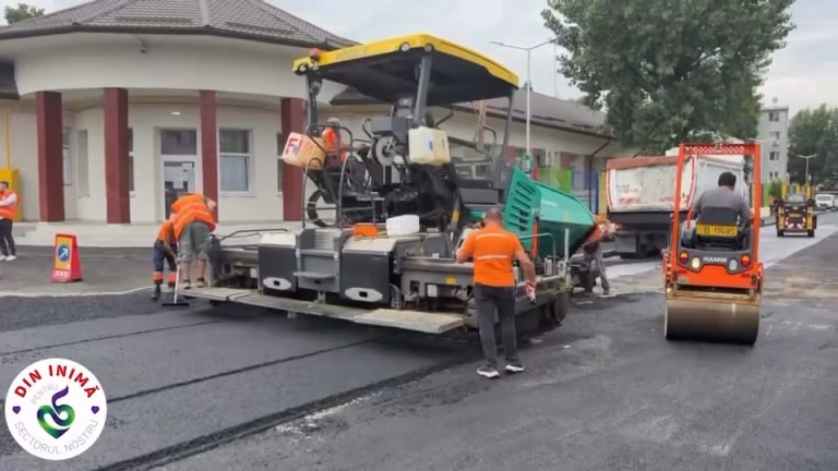 Primăria Sectorului 5 asfaltează străzi lângă Grădinița 54