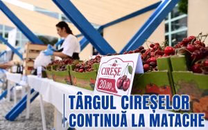 Târg cu cireșe și căpșuni în Piața Matache în fiecare weekend