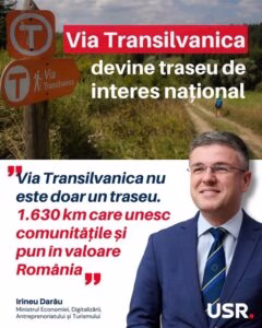 Via Transilvanica devine traseu pedestru de interes național - Utile