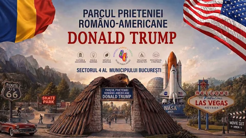 Sectorul 4 va găzdui Parcul Prieteniei Româno-Americane „Donald Trump” - Utile